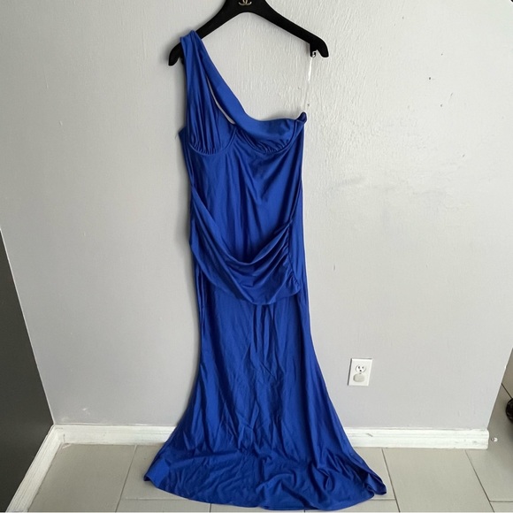 Fashion Nova “As You Know It” Royal Blue One Shoulder Gown - Picture 16 of 16
